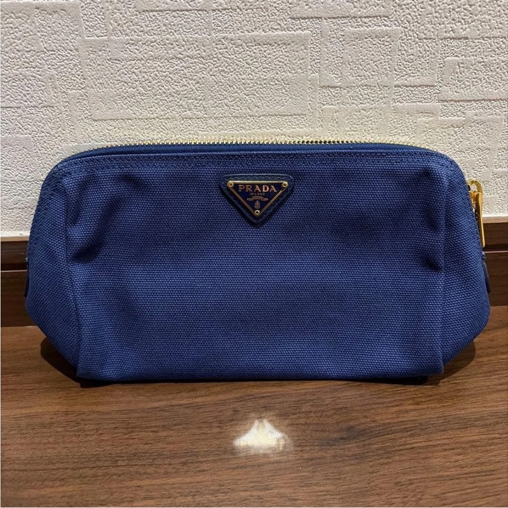Prada Blue Cosmetic Bag - Picture 3 of 10